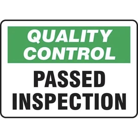 Accuform QUALITY CONTROL SAFETY SIGN REJECTED 7 MQTL713XT